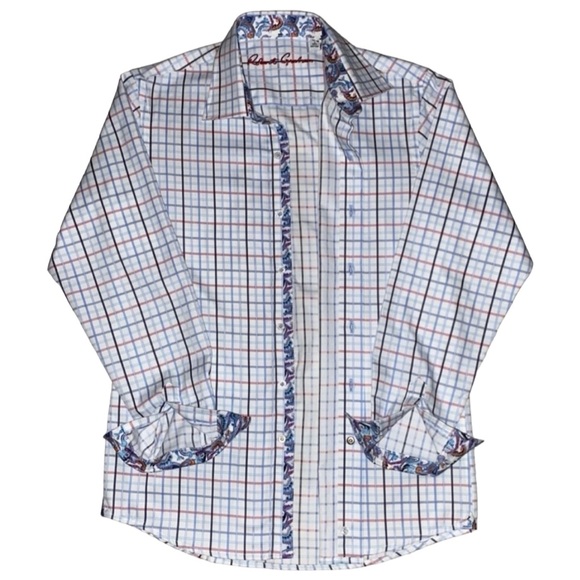 Robert Graham Plaid Button Down Long Sleeve Shirt Size Large - Picture 2 of 5